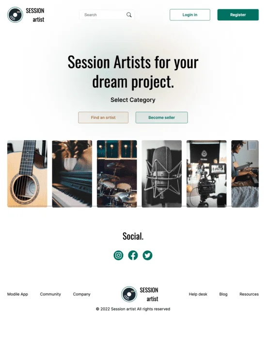 Session Artist — Project preview